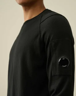 C.P. Company Sea Island Lens Knit Black Clearance