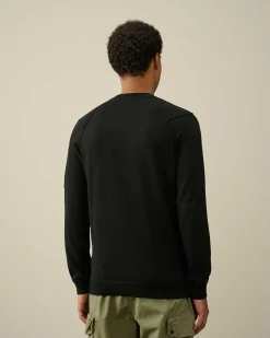 C.P. Company Sea Island Lens Knit Black Clearance