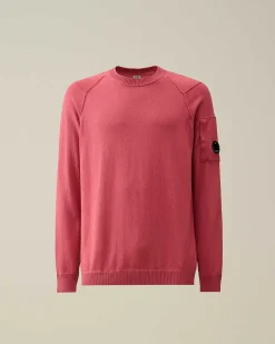 C.P. Company Sea Island Lens Knit Red Bud Flash Sale