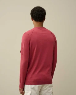C.P. Company Sea Island Lens Knit Red Bud Flash Sale