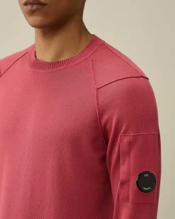 C.P. Company Sea Island Lens Knit Red Bud Flash Sale