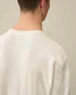 C.P. Company Sea Island Logo Knit Gauze White Shop