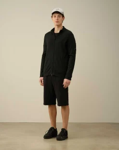 C.P. Company Sea Island Zipped Knit Black Fashion