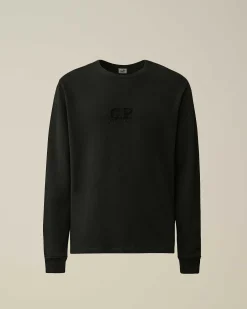 C.P. Company 30/1 Sponge Fleece Sweatshirt Black Store