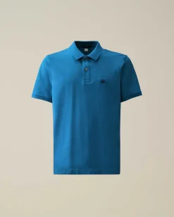 C.P. Company Stretch Piquet Slim Polo Shirt Ink Blue Fashion
