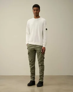 C.P. Company Stretch Sateen Ergonomic Lens Utility Pants Agave Green Online