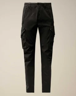 C.P. Company Stretch Sateen Ergonomic Lens Utility Pants Black Store
