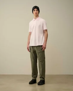 C.P. Company Tacting Piquet Polo Shirt Heavenly Pink Flash Sale