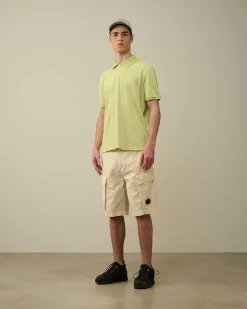 C.P. Company Tacting Piquet Polo Shirt White Pear Online