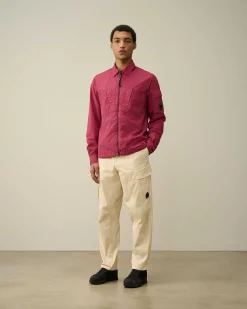 C.P. Company Taylon L Zipped Shirt Red Bud Online