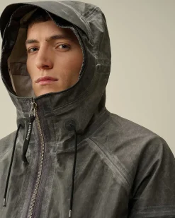 C.P. Company Toob-Two Hooded Jacket Raven Grey-Black Store