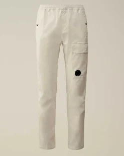 C.P. Company Twill Stretch Regular Utility Cargo Pants Gauze White Cheap