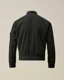 C.P. Company U16 Chrome-R Bomber Jacket Black Clearance