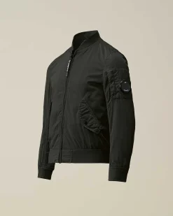 C.P. Company U16 Chrome-R Bomber Jacket Black Clearance