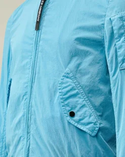 C.P. Company U16 Chrome-R Bomber Jacket Niagara-Blue Fashion