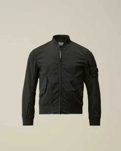 C.P. Company U16 Chrome-R Bomber Jacket Black Outlet