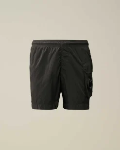 C.P. Company U16 Chrome-R Cargo Swim Shorts Black Hot