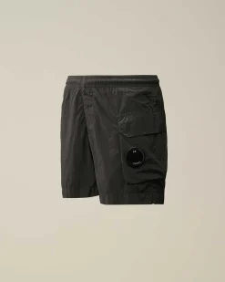 C.P. Company U16 Chrome-R Cargo Swim Shorts Black Hot