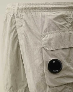C.P. Company U16 Chrome-R Cargo Swim Shorts Drizzle Grey Fashion