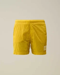 C.P. Company U16 Chrome-R Logo Swim Shorts Sulphur-Yellow Hot