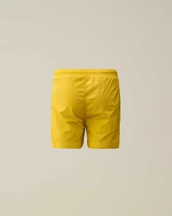 C.P. Company U16 Chrome-R Logo Swim Shorts Sulphur-Yellow Shop