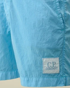 C.P. Company U16 Chrome-R Logo Swim Shorts Niagara-Blue Best Sale