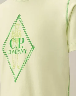 C.P. Company U16 Cotton Jersey 30/1 British Sailor T-Shirt Classic Green Fashion