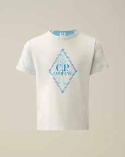 C.P. Company U16 Cotton Jersey 30/1 British Sailor T-Shirt Niagara-Blue Shop