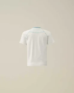 C.P. Company U16 Cotton Jersey 30/1 British Sailor T-Shirt Niagara-Blue Cheap
