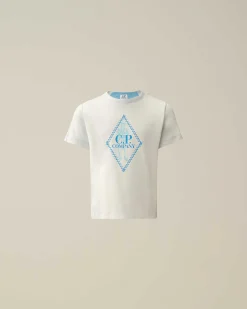 C.P. Company U16 Cotton Jersey 30/1 British Sailor T-Shirt Niagara-Blue Cheap