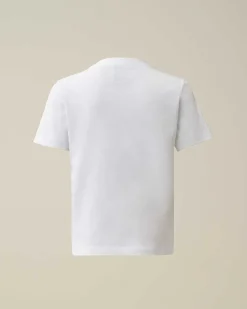 C.P. Company U16 Cotton Jersey 30/1 Graphic T-Shirt White Discount