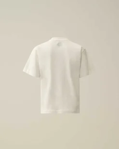 C.P. Company U16 Cotton Jersey 30/1 Maxi Logo T-Shirt Gauze White Best
