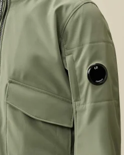 C.P. Company U16 C.P. Shell-R Bomber Jacket Agave Green Outlet