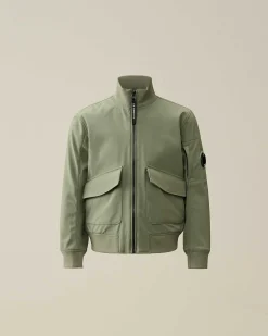 C.P. Company U16 C.P. Shell-R Bomber Jacket Agave Green Best Sale