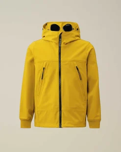 C.P. Company U16 C.P. Shell-R Goggle Jacket Sulphur-Yellow Shop