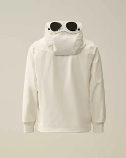 C.P. Company U16 C.P. Shell-R Goggle Jacket Gauze White Best