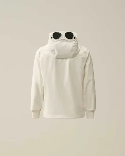 C.P. Company U16 C.P. Shell-R Goggle Jacket Gauze White Hot