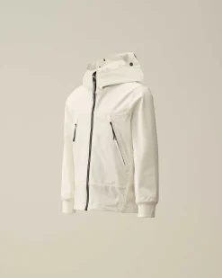C.P. Company U16 C.P. Shell-R Goggle Jacket Gauze White Hot