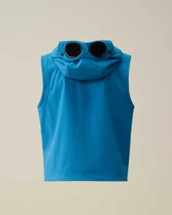 C.P. Company U16 C.P. Shell-R Goggle Vest Ink Blue Outlet