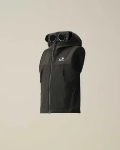 C.P. Company U16 C.P. Shell-R Goggle Vest Black Cheap