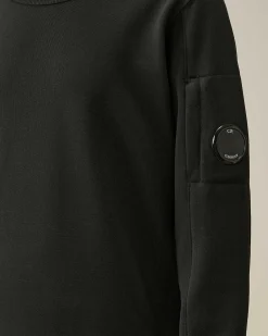 C.P. Company U16 Diagonal Fleece Lens Sweatshirt Black Best