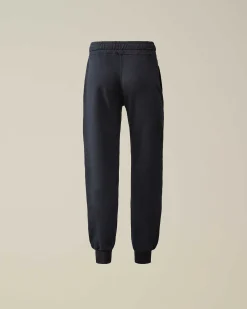 C.P. Company U16 Light Fleece Mixed Pocket Sweatpants Total Eclipse-Blue Store