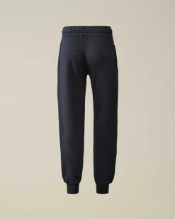 C.P. Company U16 Light Fleece Mixed Pocket Sweatpants Total Eclipse-Blue Fashion