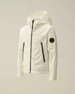 C.P. Company U16 Pro-Tek Hooded Jacket Gauze White Best Sale
