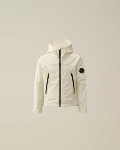 C.P. Company U16 Pro-Tek Hooded Jacket Gauze White New