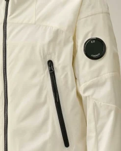 C.P. Company U16 Pro-Tek Hooded Jacket Gauze White Outlet
