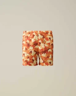 C.P. Company U16 Ripstop Printed Swim Shorts Var.03-Multicolor Flash Sale