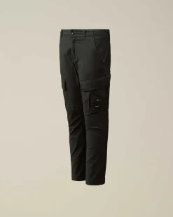 C.P. Company U16 Stretch Gabardine Cargo Pants Black Best Sale