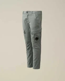 C.P. Company U16 Stretch Gabardine Cargo Pants Turbulence-Grey Cheap