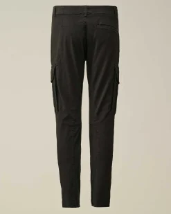 C.P. Company U16 Stretch Gabardine Cargo Pants Black Best Sale